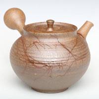 Tokonameyaki Mogake Sencha Kyusu 150cc, Hand-made by Hokujo, Premium Japanese Gyokcurocha Kyusu