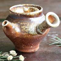 Igayaki pottery artist Kenji Kojima, authentic wood-fired teapot 360ml, non-glazed sencha kyusu