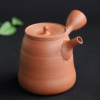 Yutaro Yamada, shudei red clay kyusu 180ml, Japanese Tokoname sencha teapot