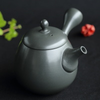 Setsugetsu, cooling reduction kyusu 230ml, Tokonameyaki teapot for Japanese/Chinese tea, inro lid
