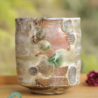 Yuko Sugama, Iga yunomi 240ml, anagama kiln wood-fired cup Japanese/Chinese tea